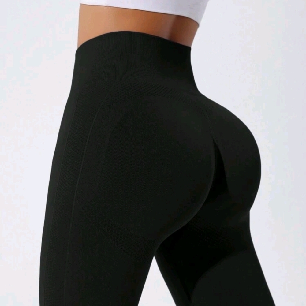 High-Waist Black Sculpting Leggings